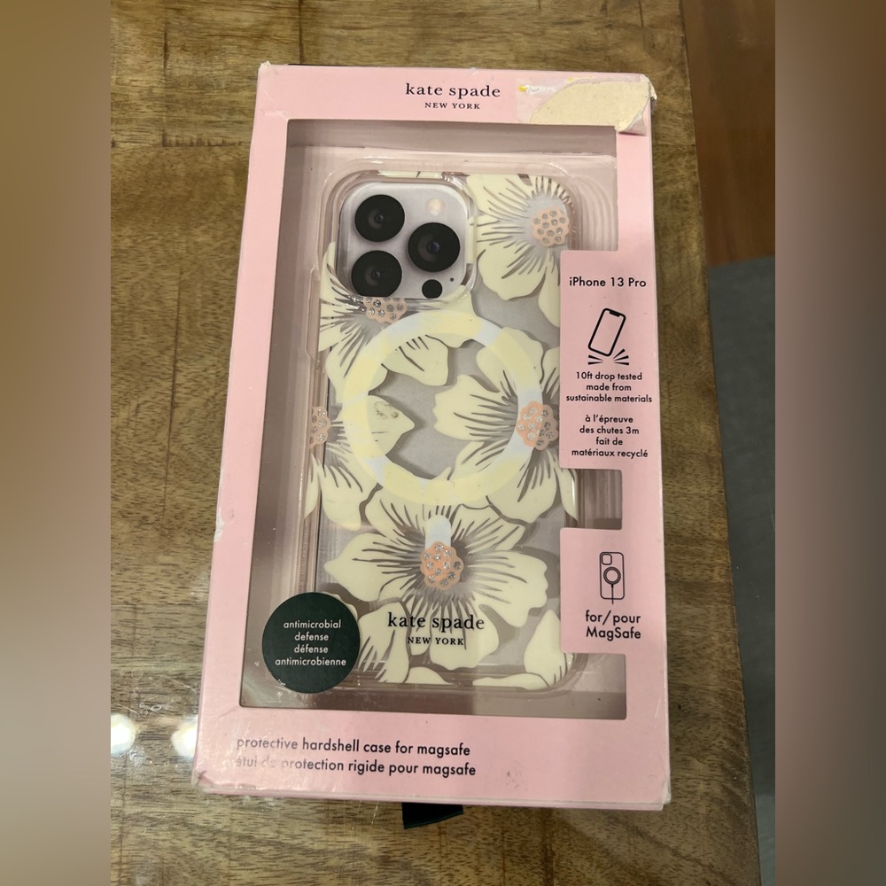 Kate Spade Cream Floral iPhone 13 Pro Case